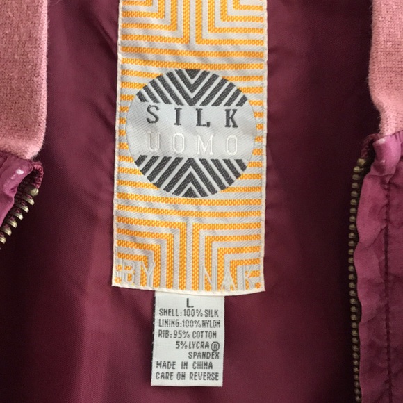 💦 Vintage Silk Comfy Bomber Lightweight Jacket/L - Picture 2 of 6